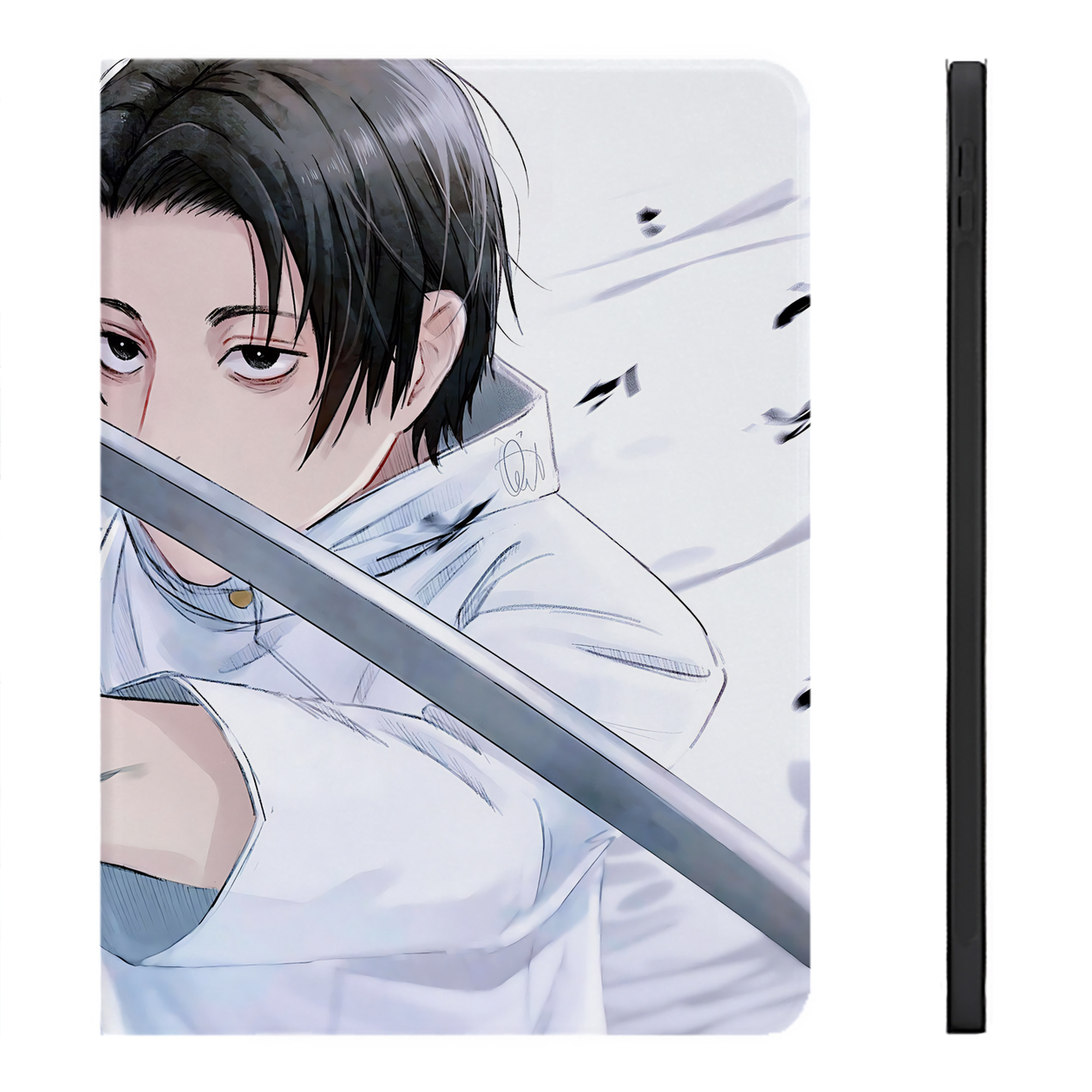（画像用） 呪術廻戦 Jujutsu Kaisen IPadケース ペンホルダー付き ブックスタイルデザイン